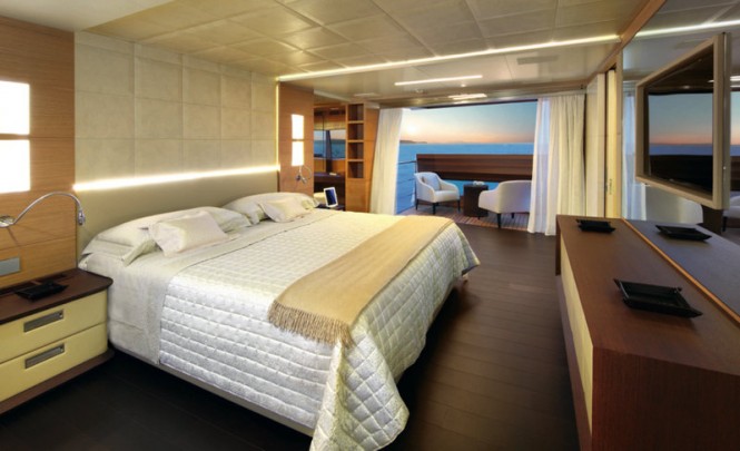 Petrus II superyacht - Stateroom Photo credit: Thierry Ameller