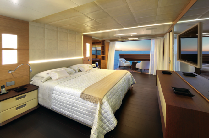 Petrus II superyacht - Stateroom Photo credit Thierry Ameller