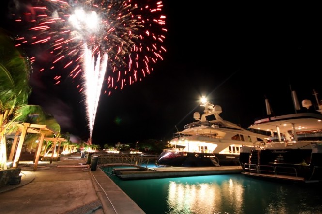 Port Louis Marina at night Port Louis Marina at night