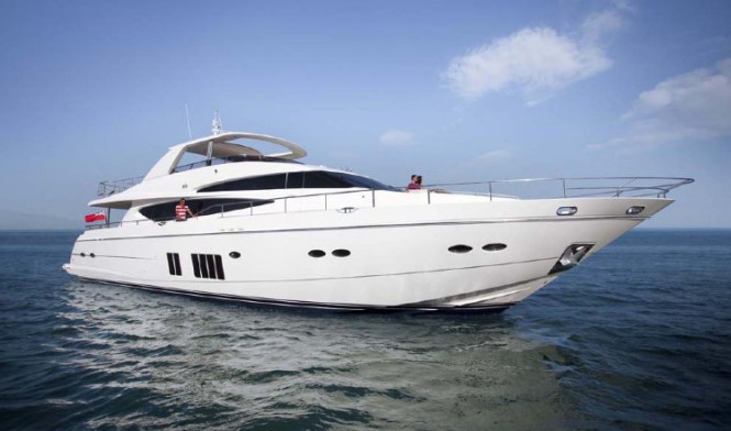 Princess 98 superyacht on display at boot Dusseldorf 2013