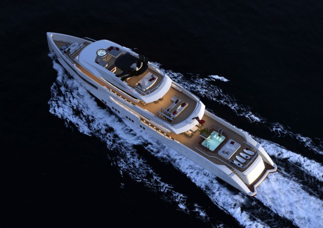 RMK 5000 Leisure Yacht Concept - view from above