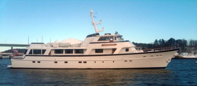 32 m Burger Boat luxury yacht Stoneface refitted by Front Street Shipyard