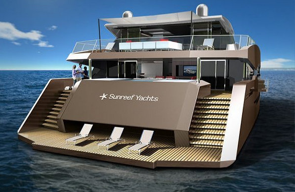 Sunreef Yacht's 85 Power superyacht design - aft view