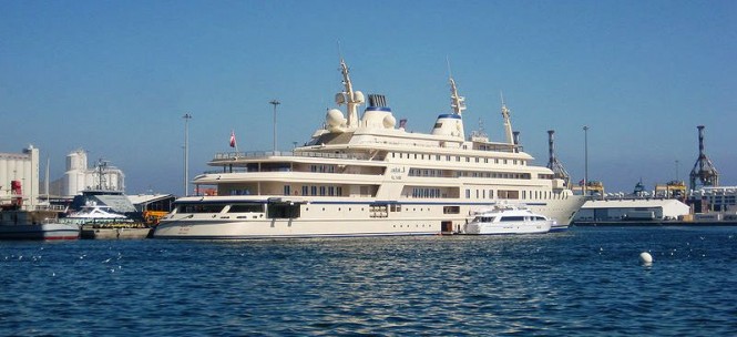 155 m mega yacht Al Said - Photo Credit Qatarperegrine
