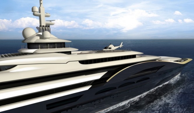 180 m luxury motor yacht My World concept 