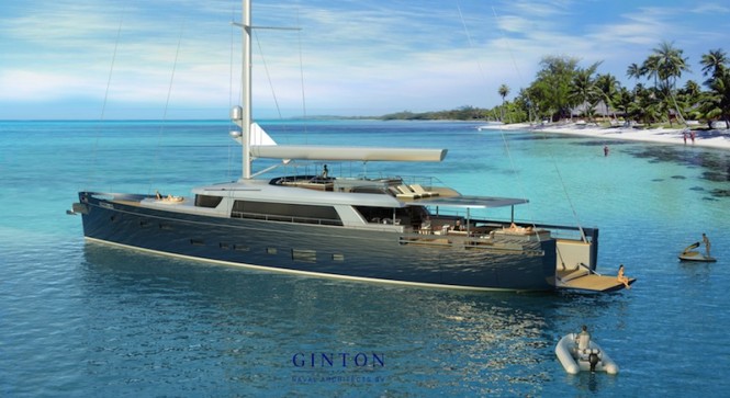 40m Extreme Sloop by Ginton Naval Architects