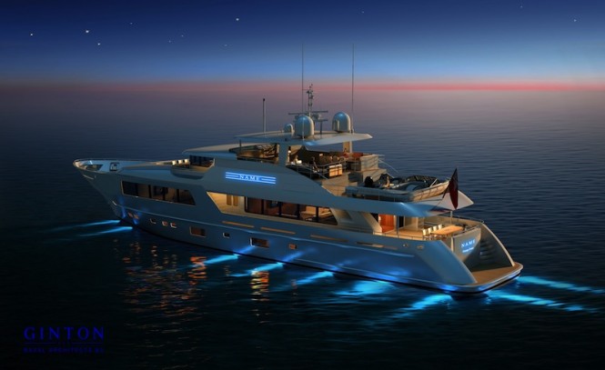 41m GINTON Naval Architects designed superyacht