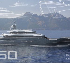 Additional images of the 50 m superyacht conversion project by Matthew Wilkinson and Kyle Foster