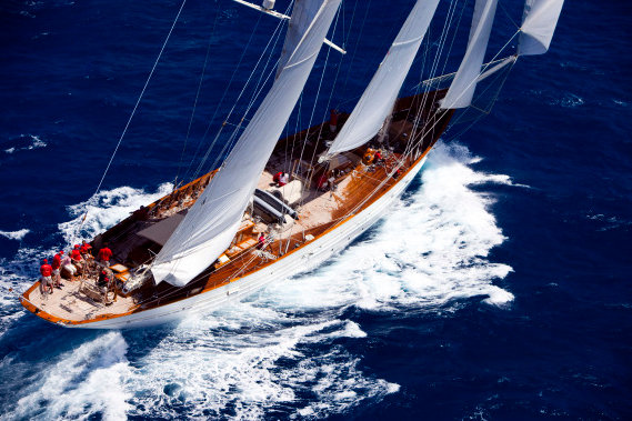 55 m Pendennis superyacht Adela under sail - Image courtesy of Pendennis