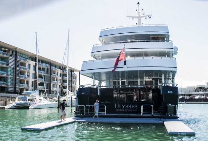 59 m superyacht Ulysses fitted with Airodock Marine System by Lancer Industries Ltd