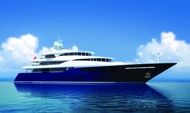 60 m mega yacht Ruea 60 concept by Ruea Yachts