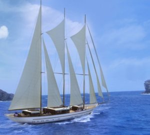 Balk Shipyard and Dream Ship Victory launch 65m sailing yacht MIKHAIL S. VORONTSOV