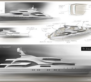 New 65m motor yacht Project RAZOR concept by Uldas Design