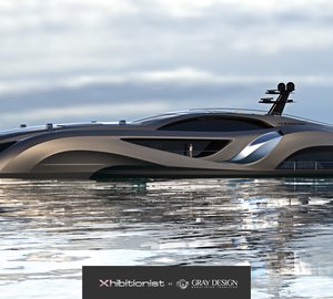 New 75m motor yacht XHIBITIONIST concept by Eduard Gray of Gray Design
