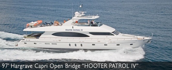 97' Hargrave Open Bridge motor yacht Hooter Patrol IV