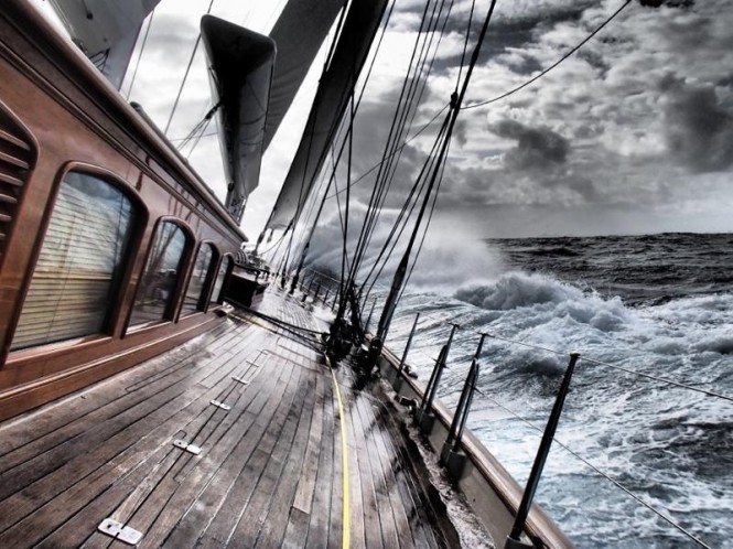 Aboard superyacht Athos Credit: Athos/Miles Seddon