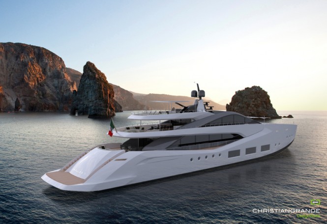Acapulco 55 Yacht concept - Aft View