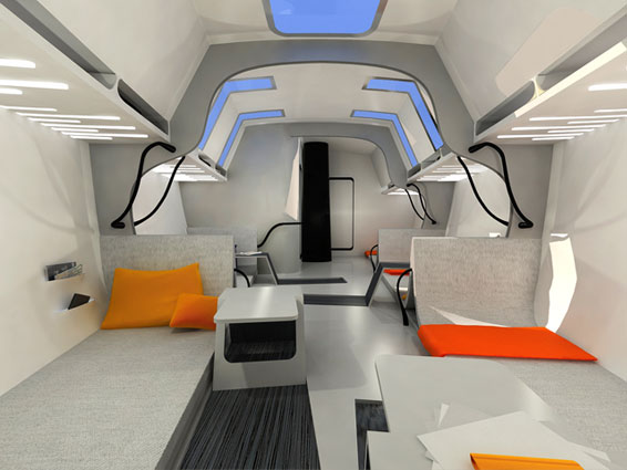 Airbender 100 Yacht - Interior of cabin