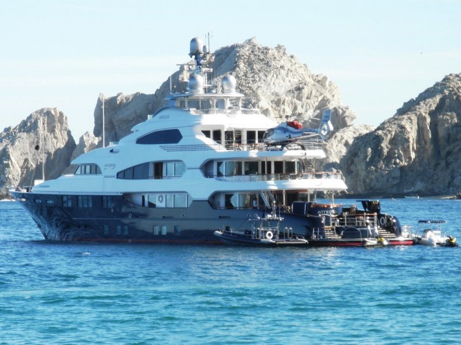 Awlgrip finished 100-metre mega yacht Attessa IV