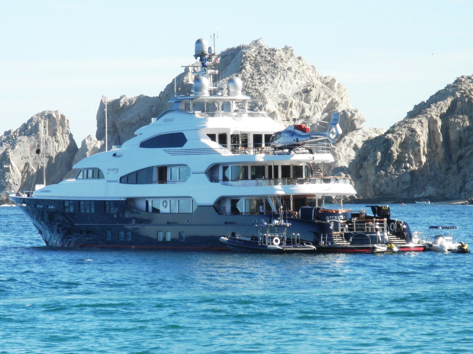who owns mega yacht attessa