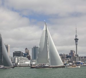 NZ Millennium Cup 2013 Day 2: Luxury yachts SILVERTIP and OHANA finish within seconds of each other