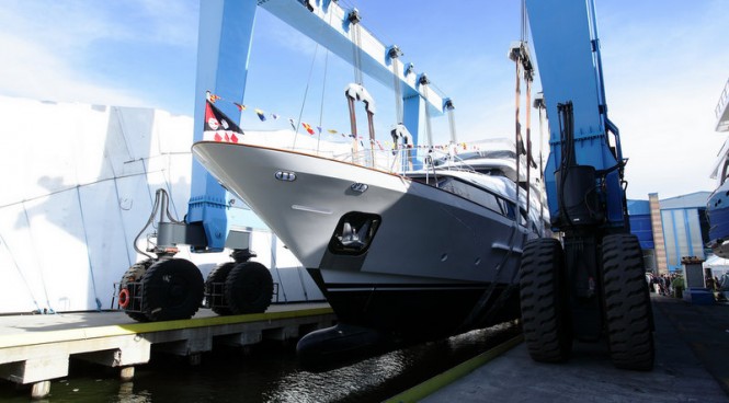 Benetti launching Classic 121 superyacht Dyna
