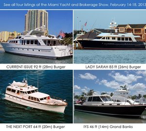 Burger Boat Company to participate in Miami Yacht & Brokerage Show 2013
