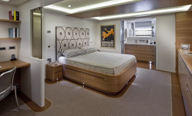 Comfortable cabins aboard Percheron superyacht - Photo by Maurizio Paradisi