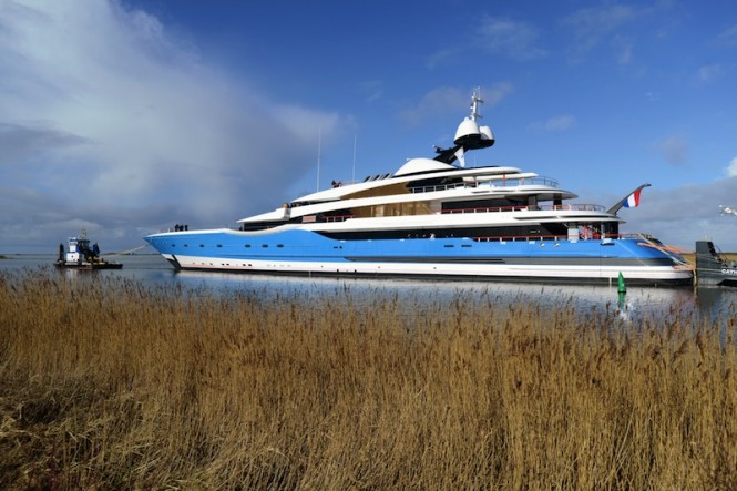 Feadship launch superyacht PROJECT DREAM