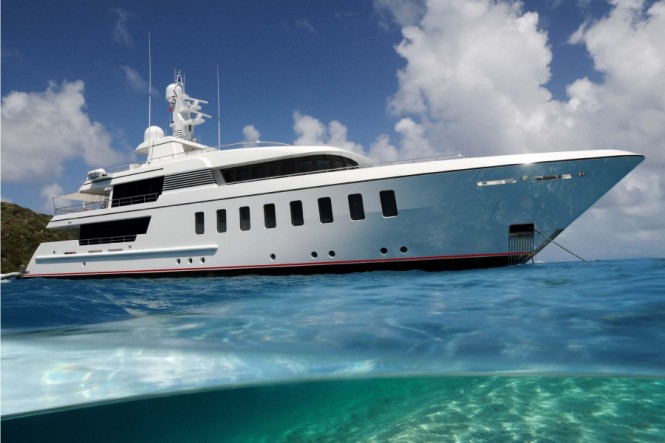 Feadship superyacht Helix based on the same F45 Vantage concept as luxury yacht Blue Sky