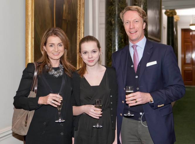 Hendrik Brandis, co-owner of Swan 45 Earlybird (GER) and guests at ClubSwan Reception© onEdition/Nautor’s Swan 2013