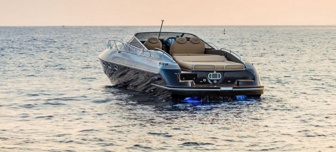Hunton XRS 43 yacht tender - aft view
