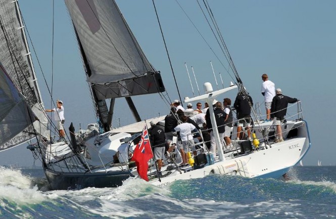 Luxury charter yacht ICAP Leopard in training - Photo by Richard Langdon Luxury charter yacht ICAP Leopard in training - Photo by Richard Langdon