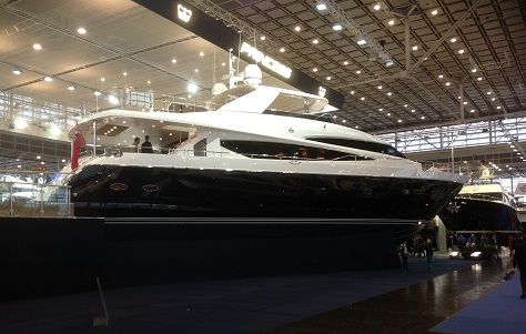 Luxury motor yacht Princess 98 showcased at Dusseldorf Boat Show 2013