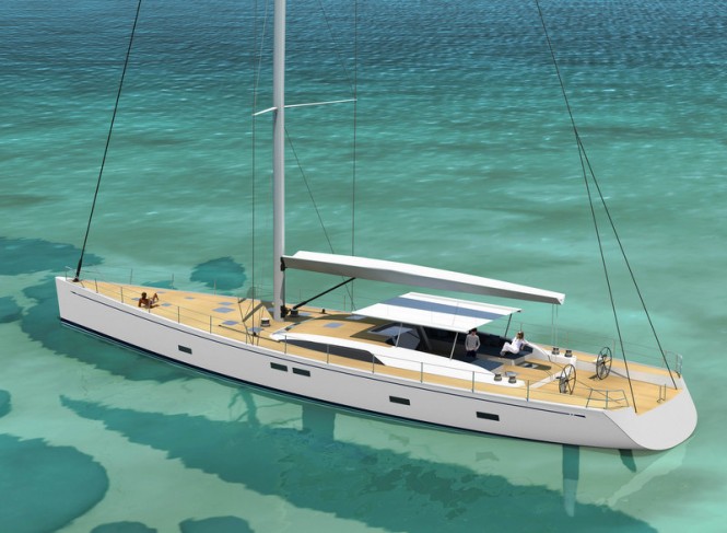 Luxury sailing yacht Swan 105 Credit Nautors Swan 2012