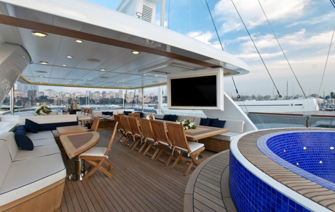 Luxury yacht Karia - Sundeck