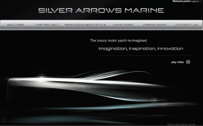 New website for Mercedez Benz-styled Granturismo yacht tender by Silver Arrows Marine