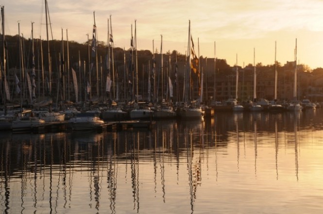 Porto San Rocco Marina situated in a popular Mediterranean yacht charter destination - Italy