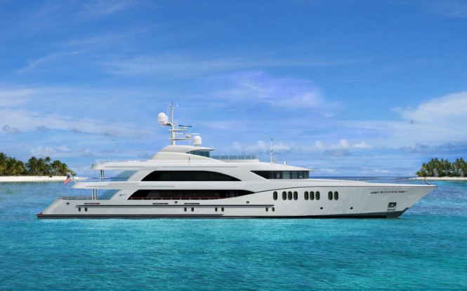 Rendering of the new 59m Trinity superyacht Hull T-062