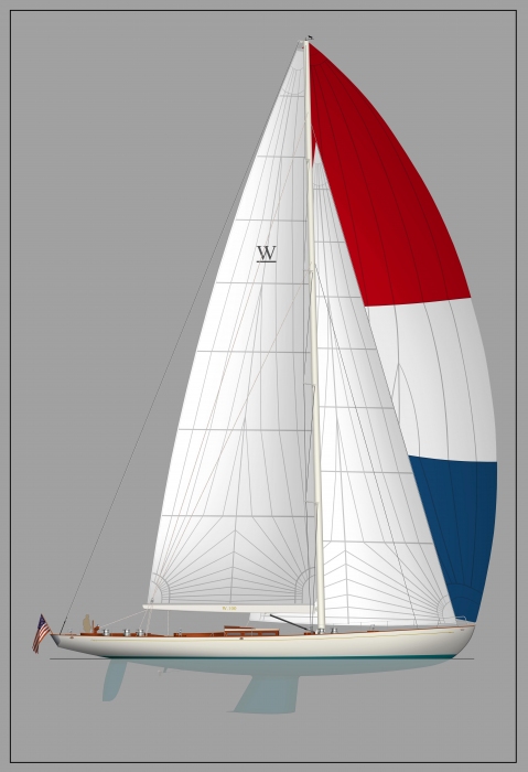 Superyacht W.100' design - Sail Plan