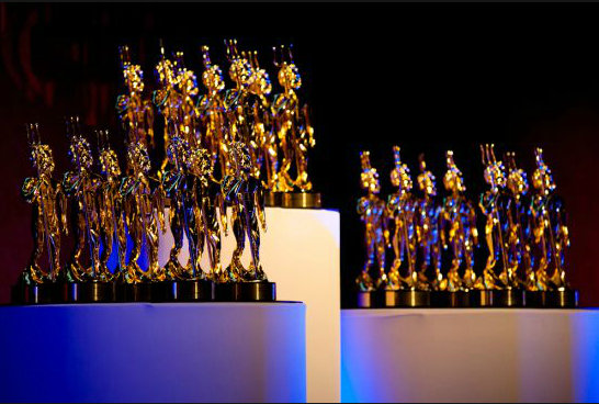 The Golden Neptune Trophies for the Showboats Design Awards Winners