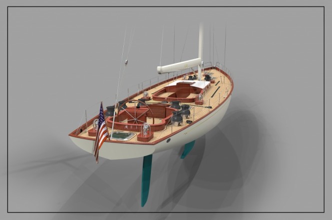 W.100' superyacht concept - Aft View