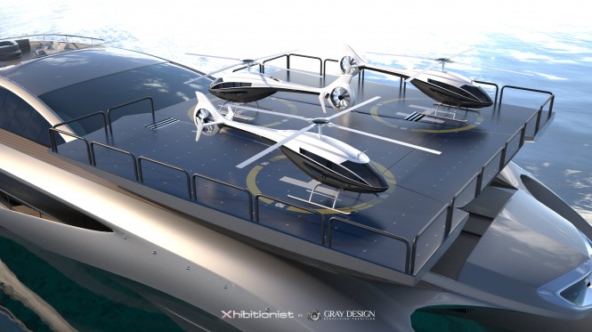 Xhibitionist Yacht Concept - Helipad