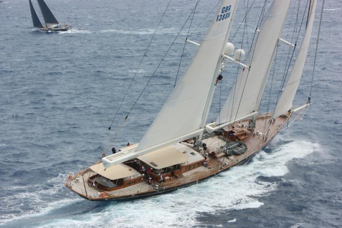 The majestic sailing yacht Athos Credit: Tim Wright/Photoaction.com 