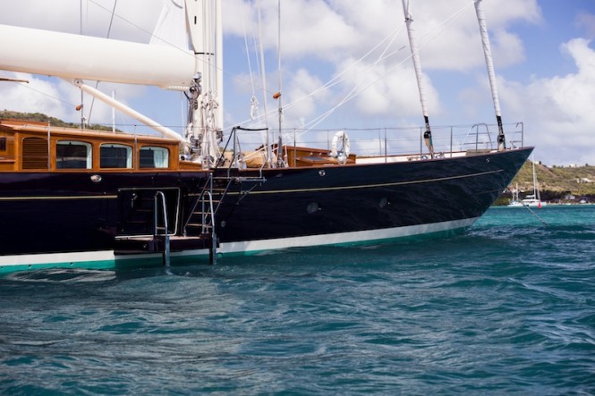 Royal Huisman Luxury Sailing Yacht Pumula - Photo by Cory Silken