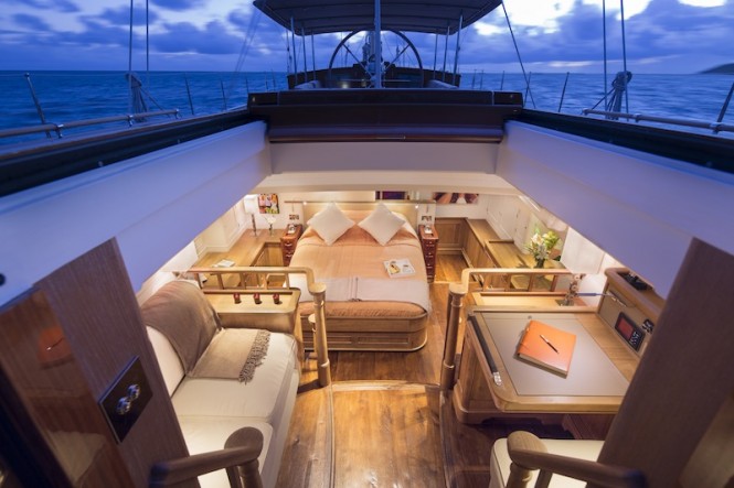 Royal Huisman Luxury superyacht Pumula - Owners Cabin- Photo by Cory Silken