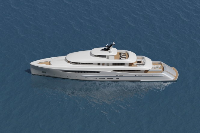 55m luxury superyacht Overture by Nick Mezas Yacht Design
