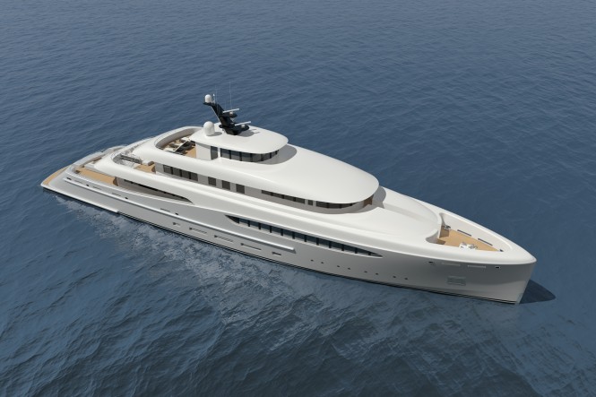 55m luxury yacht project Overture by Nick Mezas Yacht Design