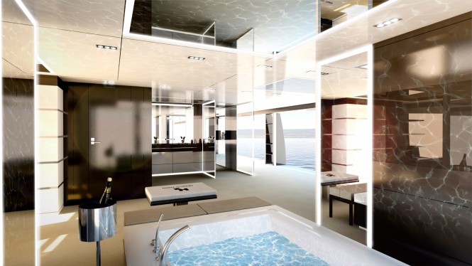 62m H2 Superyacht Design - private owners spa