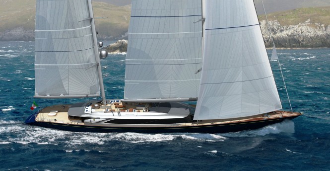 70m Perini Navi sailing yacht Sybaris (Hull C.2227)